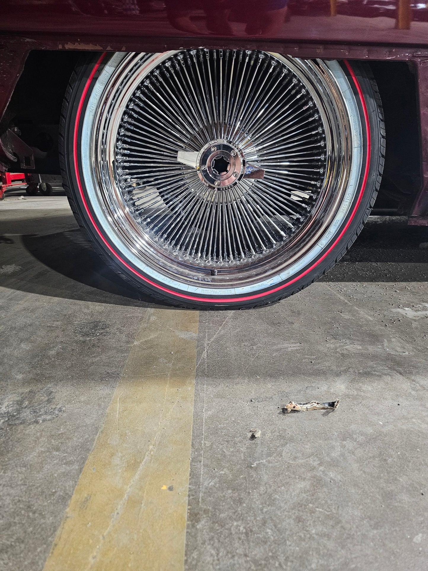 20" chrome 100 spoke with tires