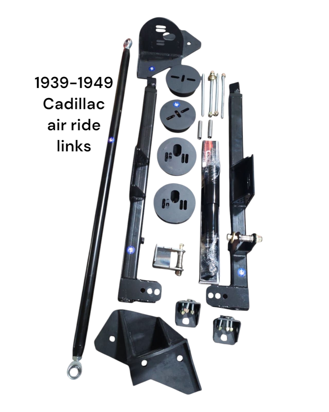 Cadillac 1939-1949 bolt in 2 link with panhard with front bag mounts too