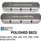Valve covers Cadillac Polished, Script and Fins